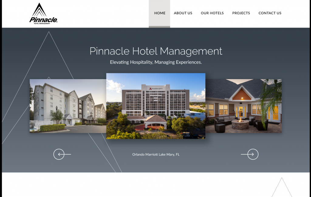 Pinnacle Home Page prototype